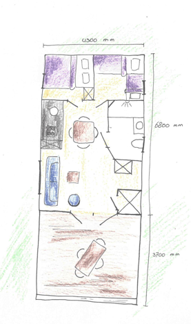 Mini Chalet type 2 Plattegrond.png